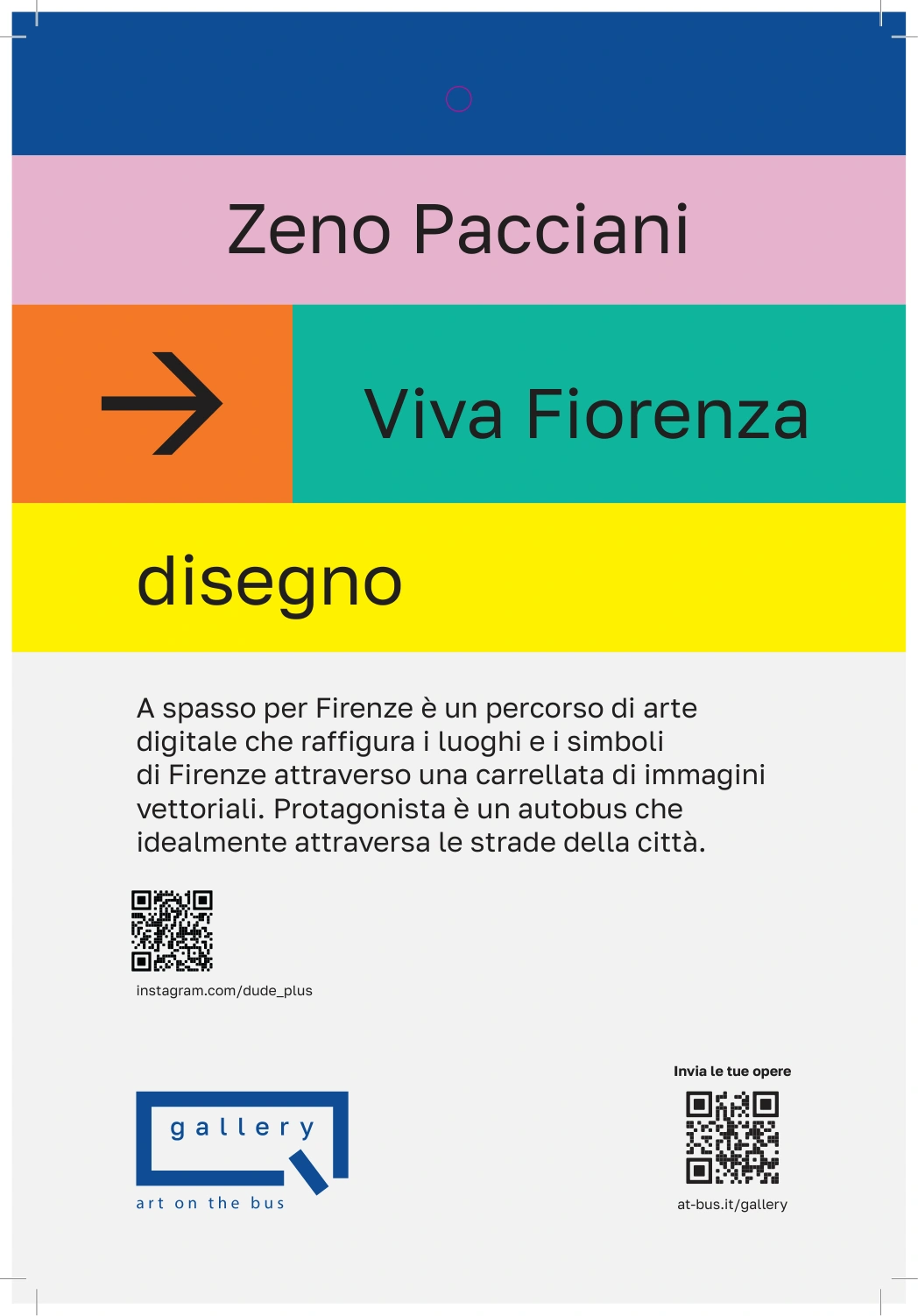 Tavola introduttiva della gallery ATBUS Viva Fiorenza, dedicata a Zeno Pacciani
